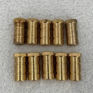 Brass Swimming Pool Cover Anchors w/Bolt Screw Type 10 sets In-ground Concrete